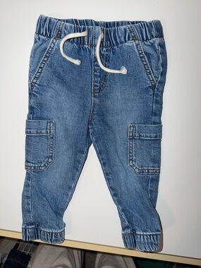 Cat & Jack Light Blue Denim Cargo Joggers